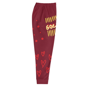 Freestyle V1. Burgundy Unisex Joggers