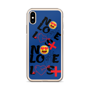 No Love Lost Blue iPhone Case
