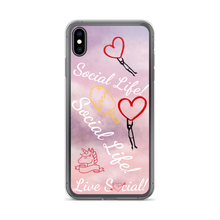 Social Life Clouds Pink iPhone Case