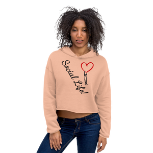 No Love Lost "Social Life" Crop Hoodie