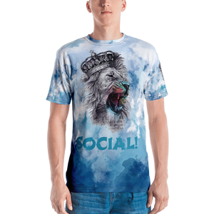 King Of The Jungle Blue All - Over Men's T-shirt