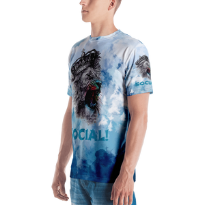 King Of The Jungle Blue All - Over Men's T-shirt