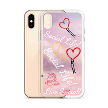 Social Life Clouds Pink iPhone Case