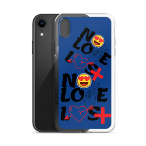 No Love Lost Blue iPhone Case