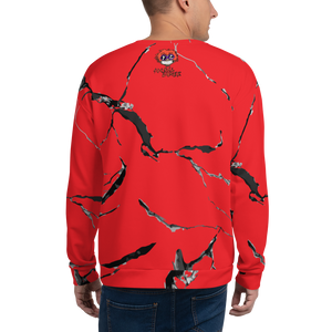 Mumble Rap Red Marble Unisex Sweatshirt