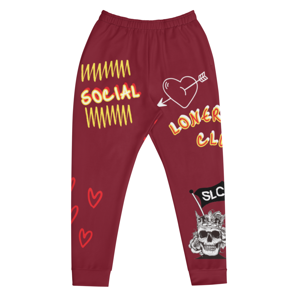 Freestyle V1. Burgundy Unisex Joggers