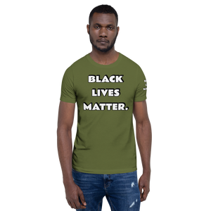 BLM (white font) Short-Sleeve Unisex T-Shirt