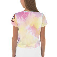 Mumble Rap Tie Dye All-Over Print Crop Tee