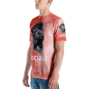 King Of The Jungle Coral All - Over Men's T-shirt