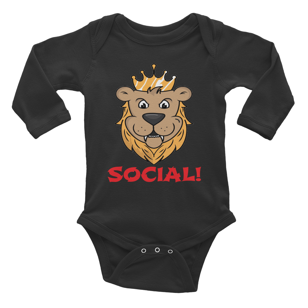 Young King Infant Long Sleeve Bodysuit in Multiple Colors