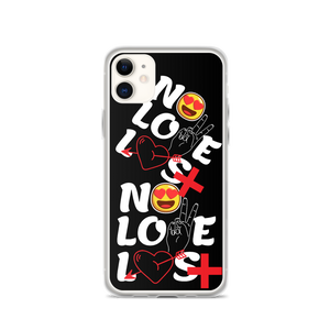 No Love Lost Black iPhone Case