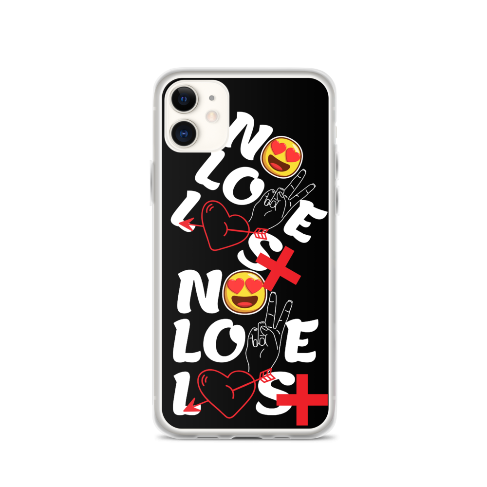 No Love Lost Black iPhone Case