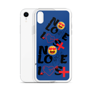 No Love Lost Blue iPhone Case
