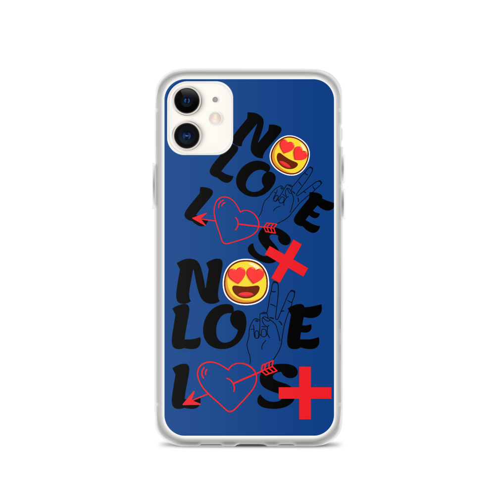 No Love Lost Blue iPhone Case