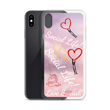 Social Life Clouds Pink iPhone Case