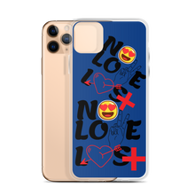 No Love Lost Blue iPhone Case