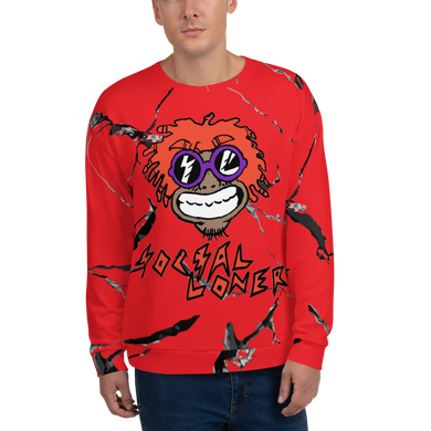 Mumble Rap Red Marble Unisex Sweatshirt