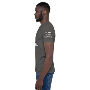 BLM (white font) Short-Sleeve Unisex T-Shirt