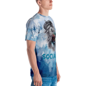 King Of The Jungle Blue All - Over Men's T-shirt