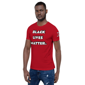 BLM (white font) Short-Sleeve Unisex T-Shirt