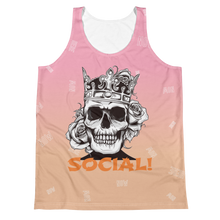 Crown Holder All-Over Print blended Orange Text Unisex Tank Top