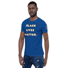 BLM (white font) Short-Sleeve Unisex T-Shirt