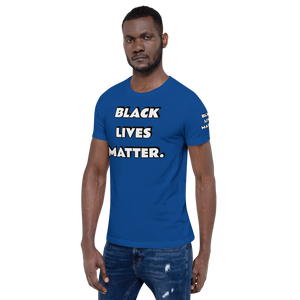 BLM (white font) Short-Sleeve Unisex T-Shirt