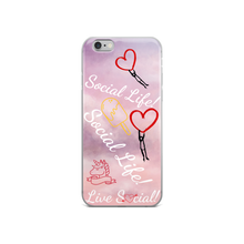 Social Life Clouds Pink iPhone Case