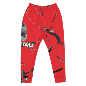 King of the Jungle Red Marble Unisex Joggers
