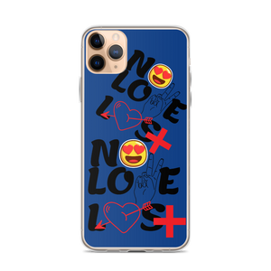 No Love Lost Blue iPhone Case