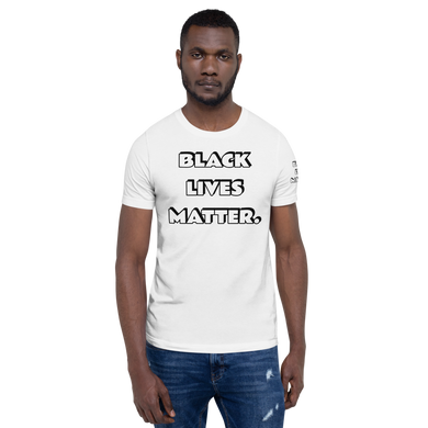 BLM (white font) Short-Sleeve Unisex T-Shirt