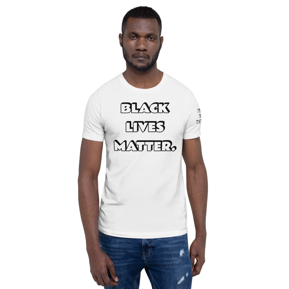 BLM (white font) Short-Sleeve Unisex T-Shirt