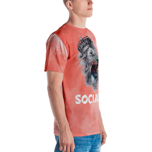 King Of The Jungle Coral All - Over Men's T-shirt