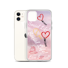 Social Life Clouds Pink iPhone Case