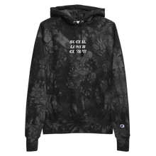 SLC!! Unisex Champion tie-dye Black Hoodie