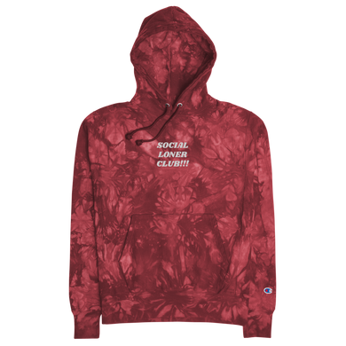 SLC!! Unisex Champion tie-dye Mulled Berry Hoodie