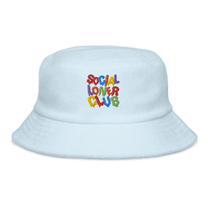 SLC RAINBOW DRIP terry cloth bucket hat